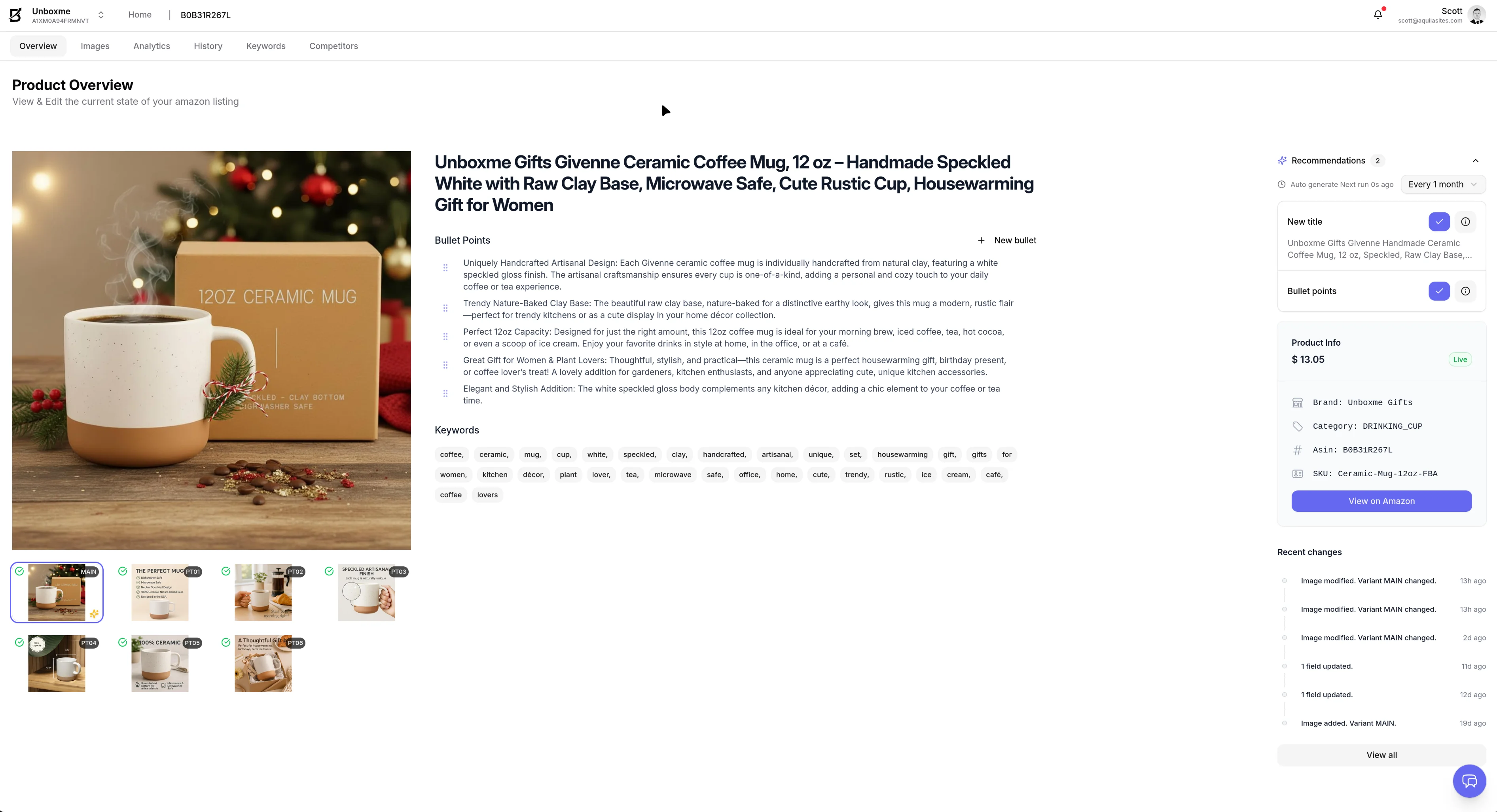 Dashboard mockup showing application interface